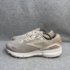 Brooks Shoes Womens Size 9.5 Ghost 15 Beige & White Running Sneakers 1203801B189